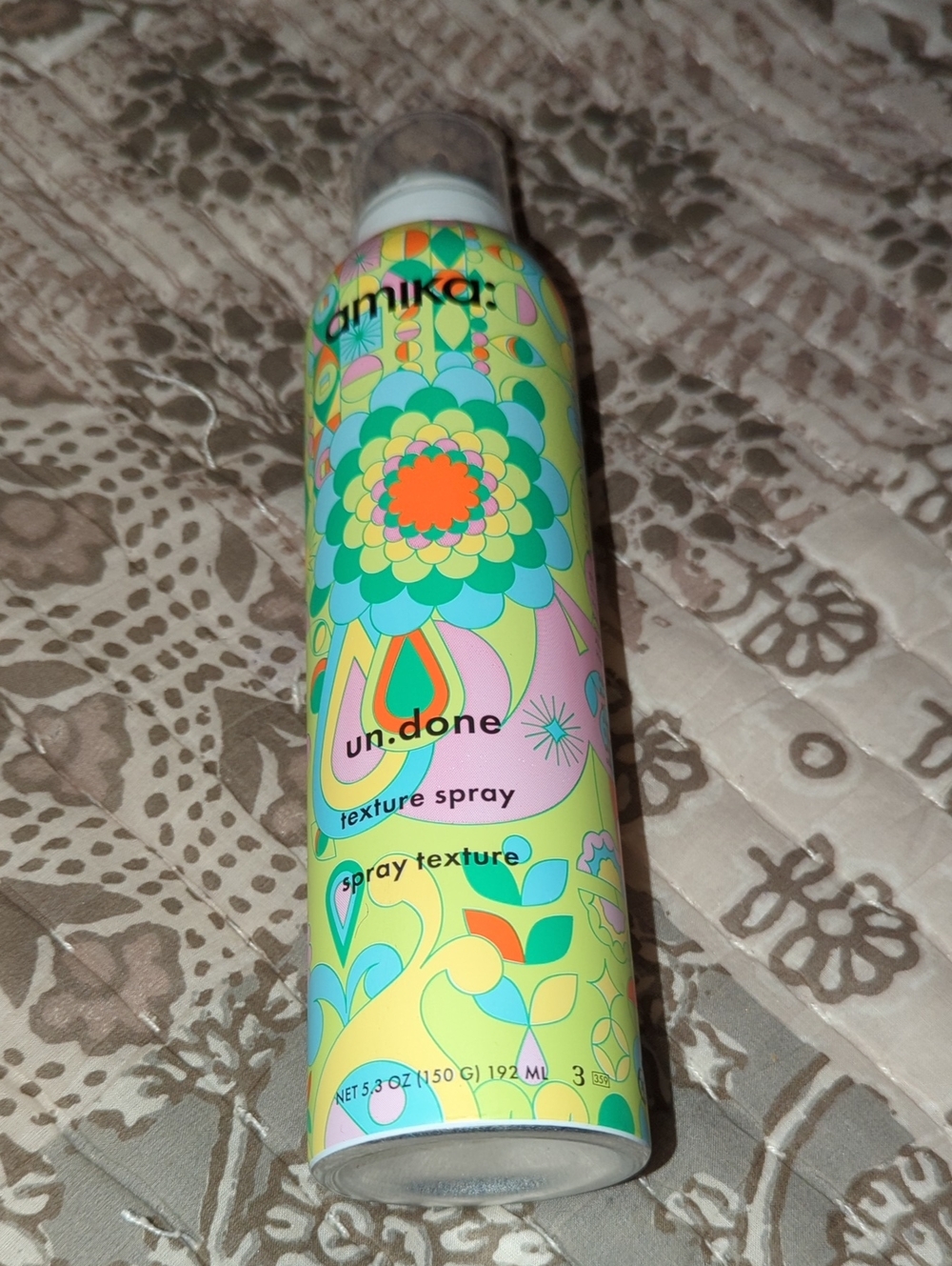 amika multicolor floral spray-can art print